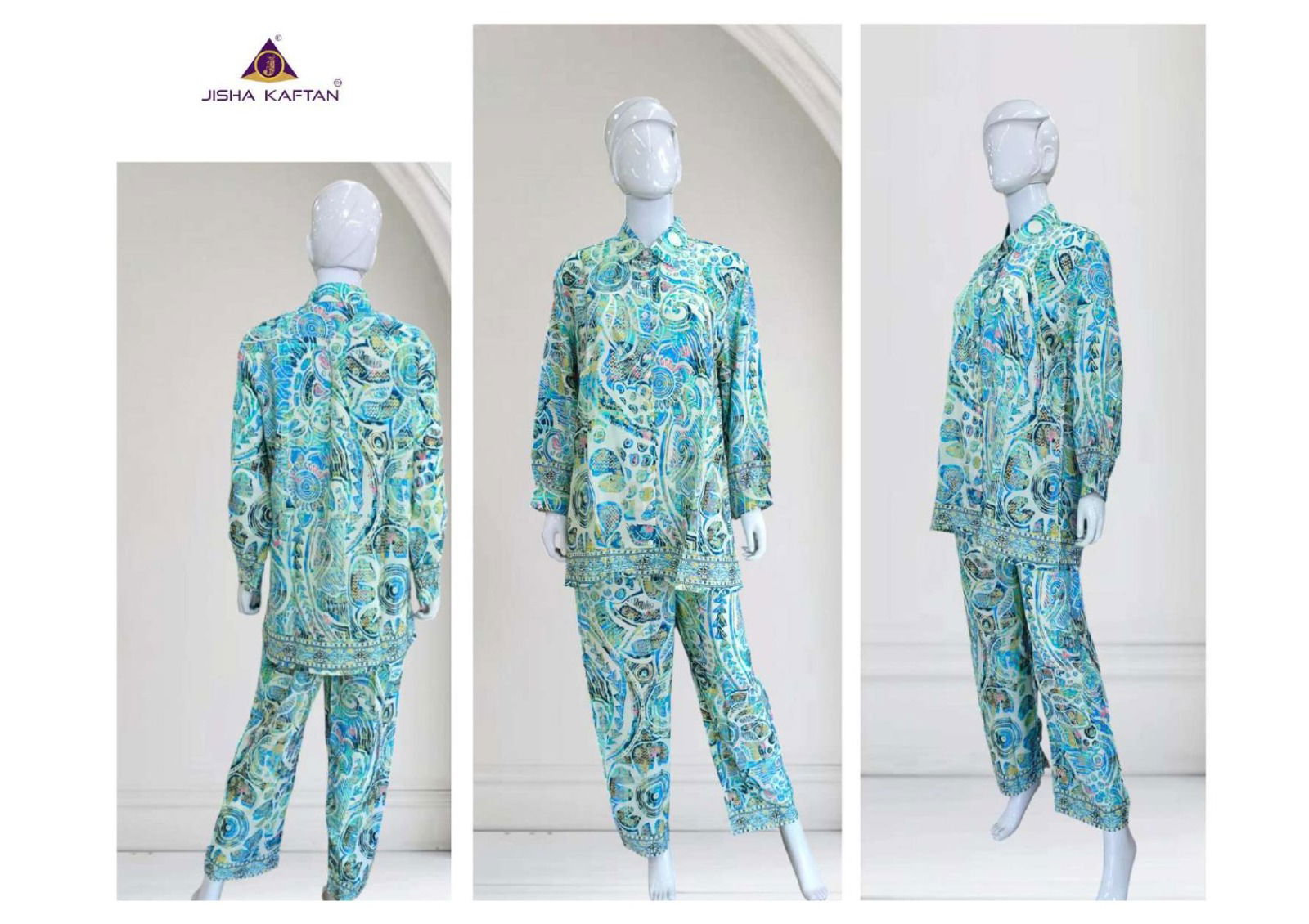 Silk Co Ord Sets By Jisha Kaftan Western Designer Cord Set Suppliers In India